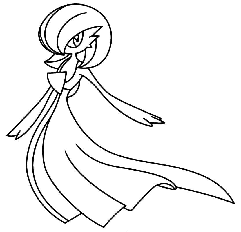 Desenho deGardevoir Pokemon para colorir