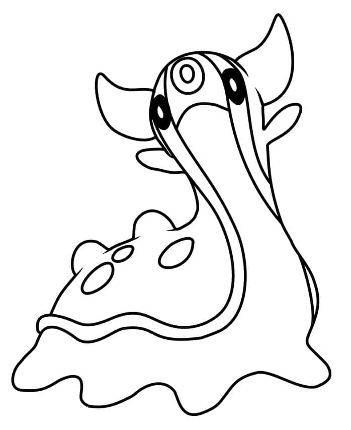 Desenho deGastrodon Pokemon para colorir