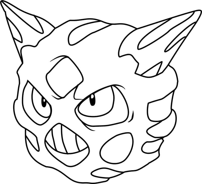 Desenho deGlalie Pokemon para colorir