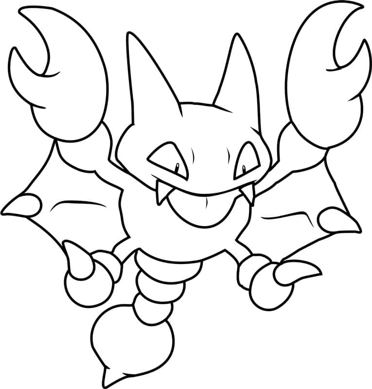 Desenho deGligar Pokemon para colorir