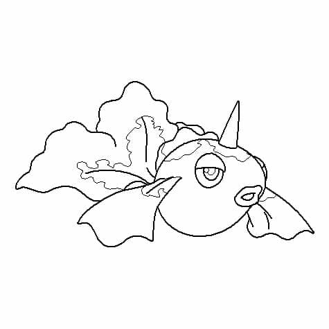 Desenho deGoldeen Pokemon para colorir