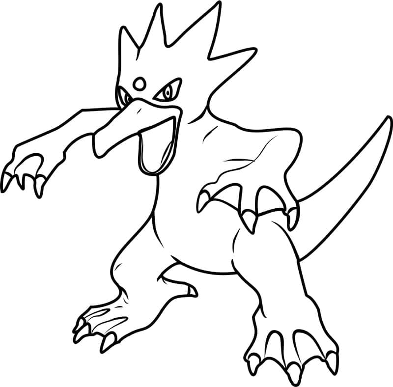 Desenho deGolduck Pokemon para colorir