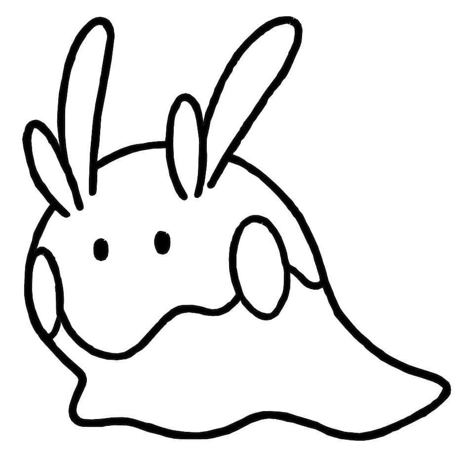 Desenho deGoomy Pokemon para colorir