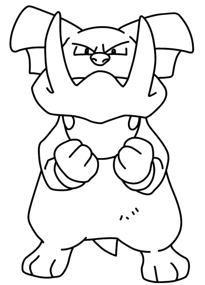 Desenho deGranbull Pokemon para colorir