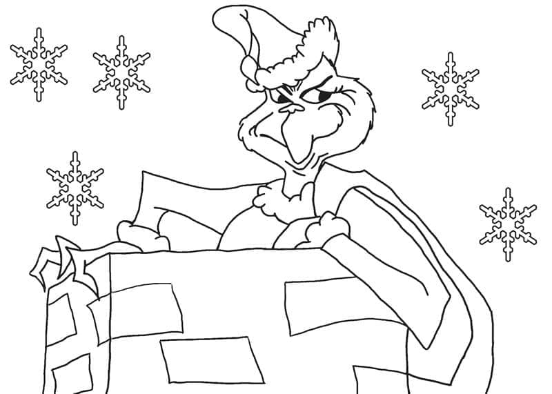 Desenho de Grinch 16 para colorir