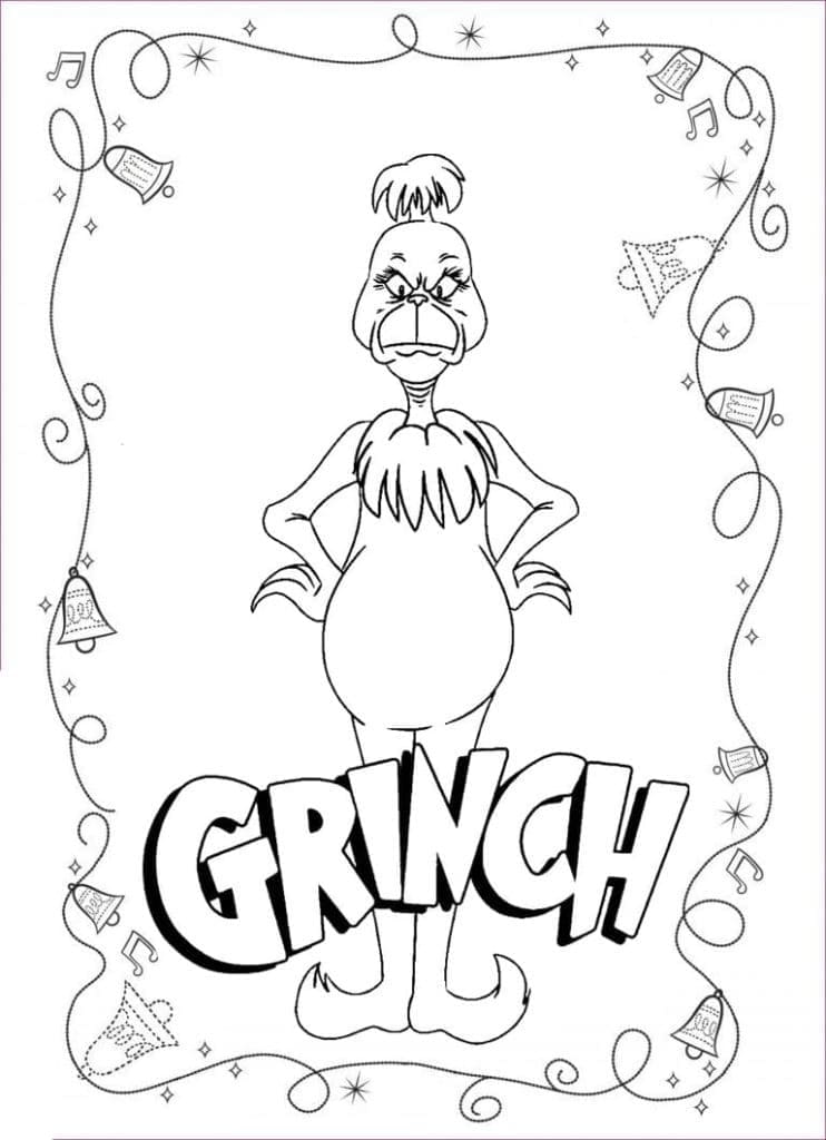 Desenho de Grinch 2 para colorir