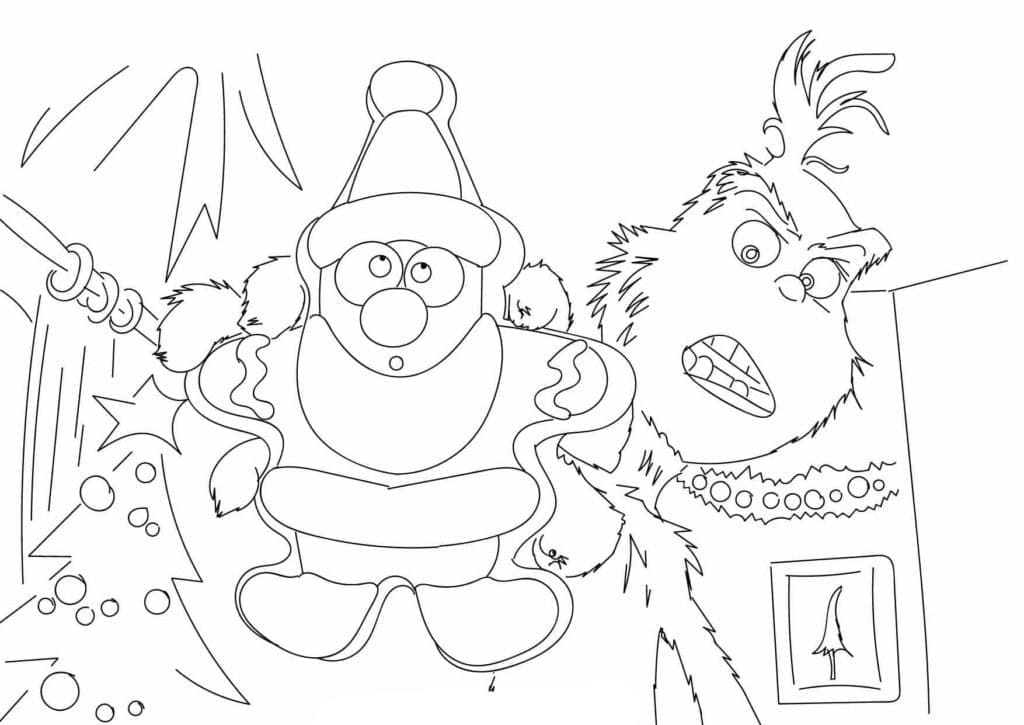 Desenho de Grinch 4 para colorir