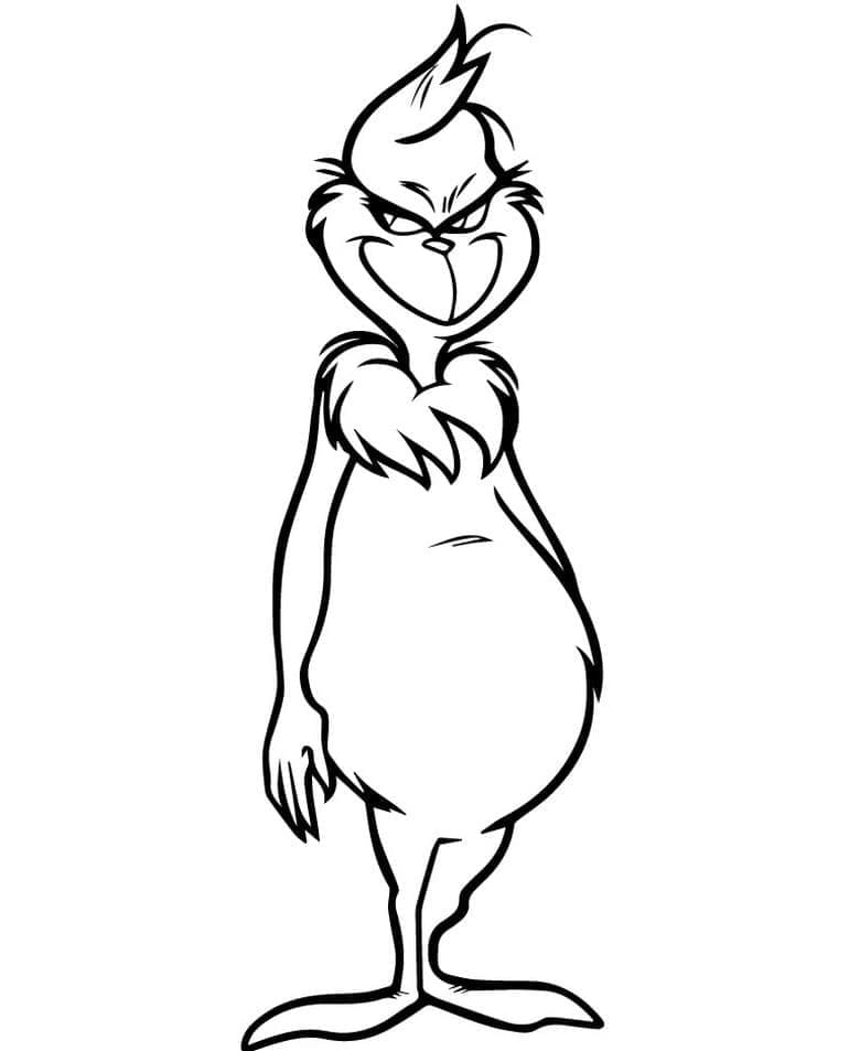 Desenho de Grinch 9 para colorir