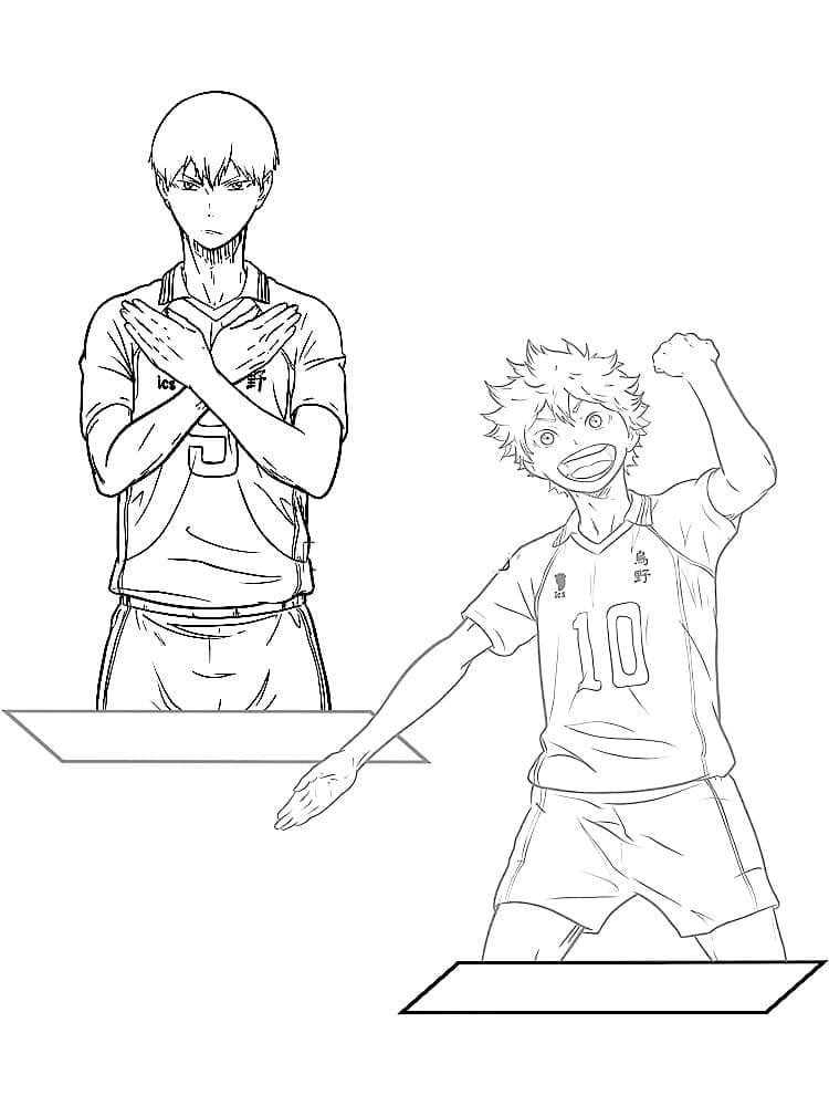 Desenho deHaikyuu 4 para colorir