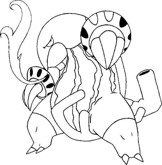 Desenho deHeatmor Pokemon para colorir