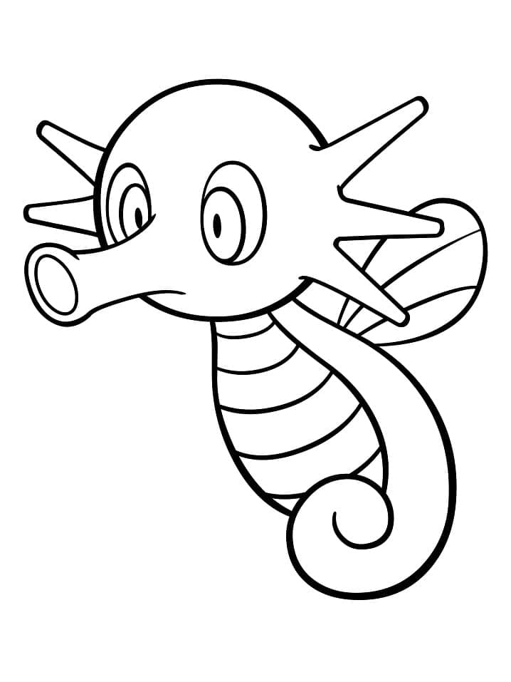 Desenho deHorsea Pokemon para colorir