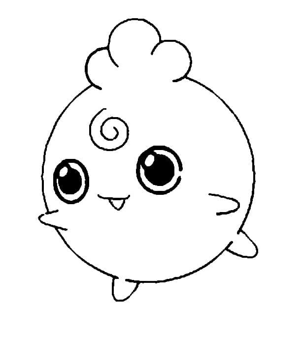 Desenho deIgglybuff Pokemon para colorir