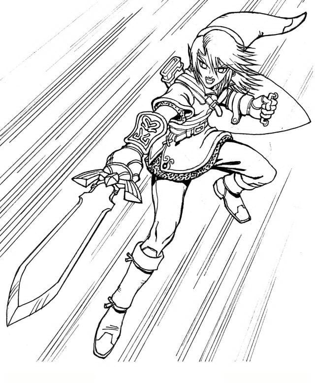 Desenho deIncrível Link para colorir