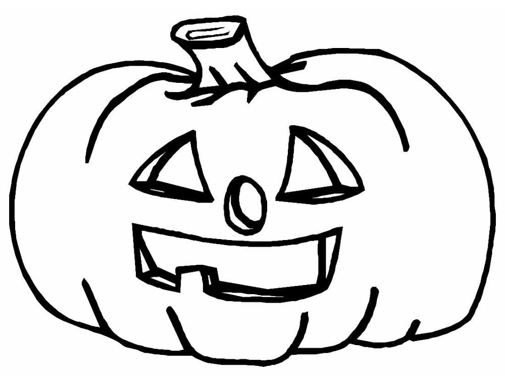 Desenho de Jack O Lantern Engraçado para colorir