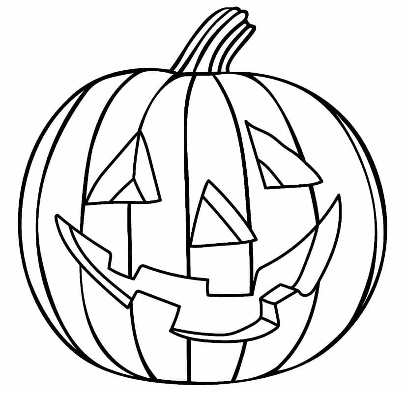 Desenho de Jack O Lantern Para Halloween para colorir