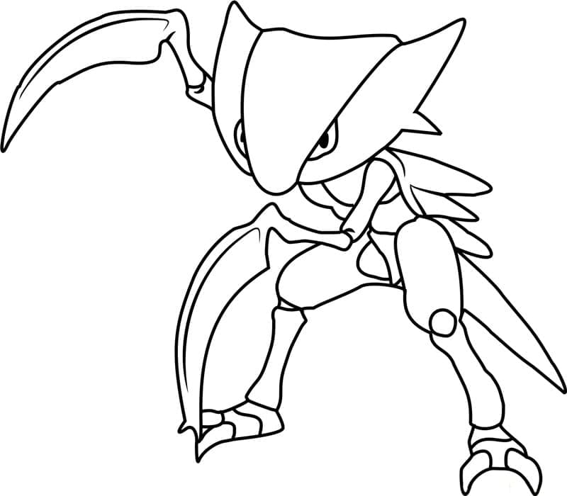 Desenho deKabutops Pokemon para colorir