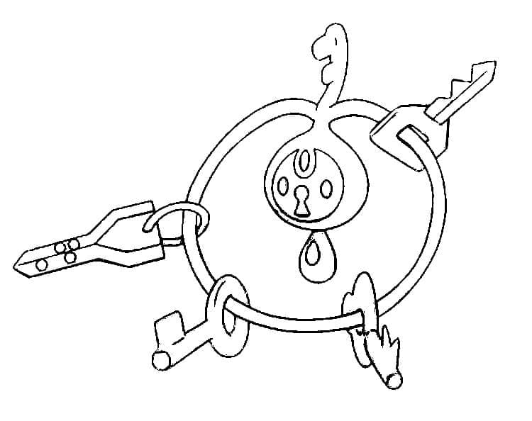 Desenho deKlefki Pokemon para colorir