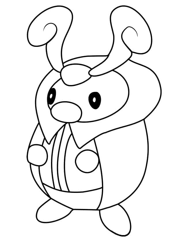 Desenho deKricketot Pokemon para colorir