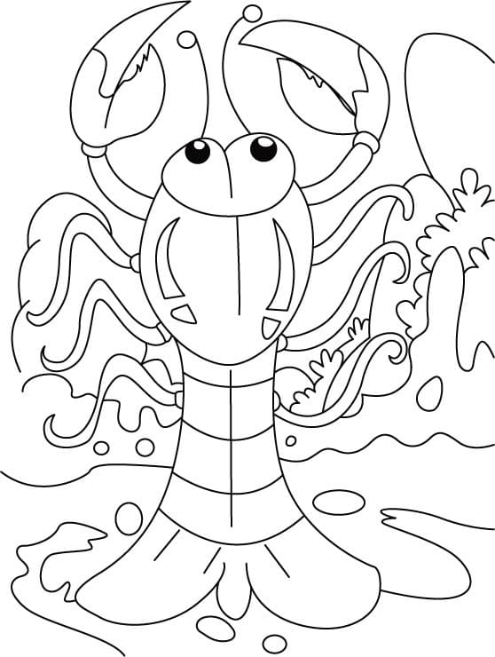 Desenho deLagosta 8 para colorir