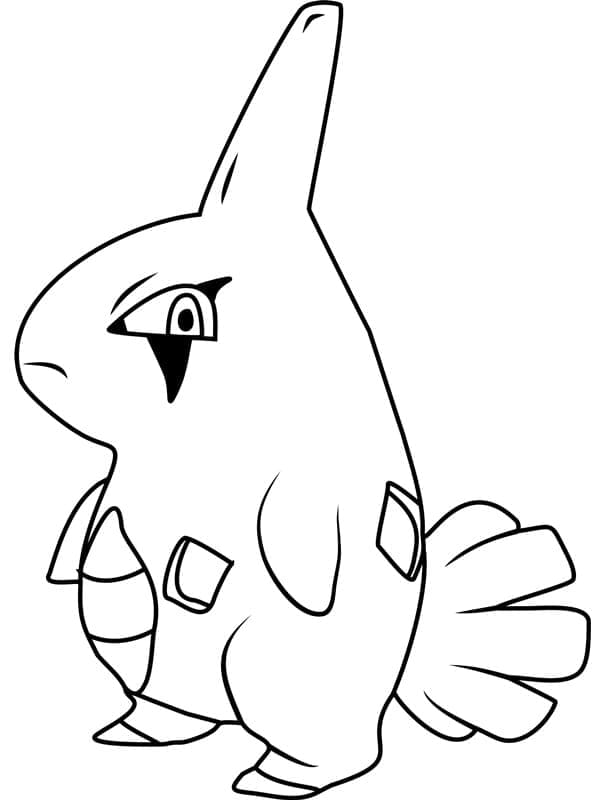 Desenho deLarvitar Pokemon para colorir