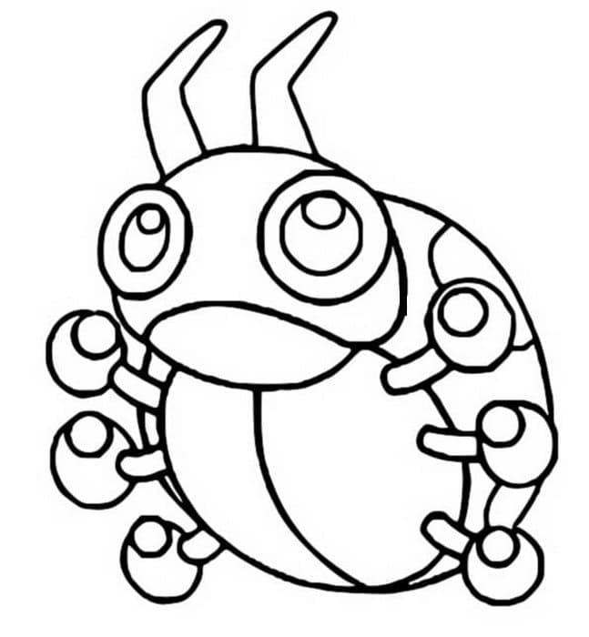 Desenho deLedyba Pokemon para colorir