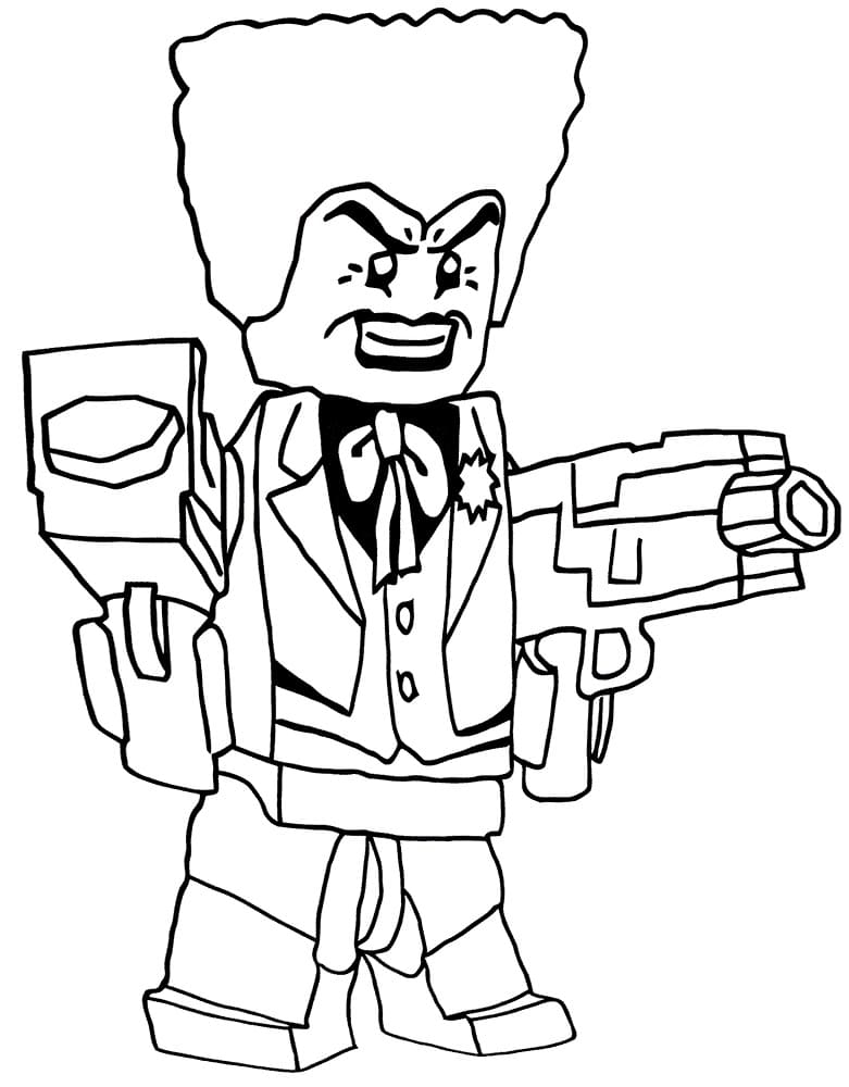 Desenho de Lego Coringa para colorir