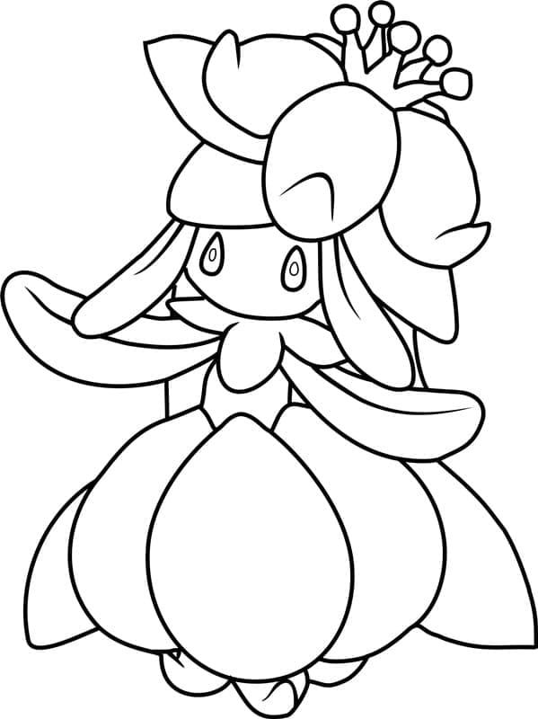 Desenho deLilligant Pokemon para colorir