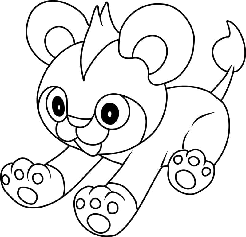 Desenho deLitleo Pokemon para colorir