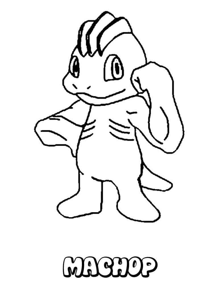 Desenho deMachop Pokemon para colorir