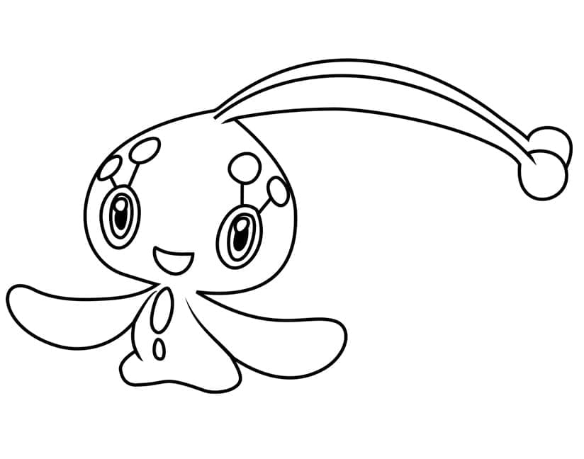 Desenho deManaphy Pokemon para colorir