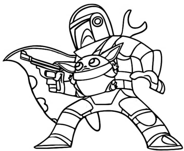 Desenho deMandalorian 10 para colorir