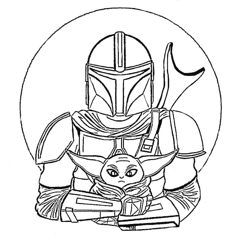 Desenho deMandalorian 13 para colorir