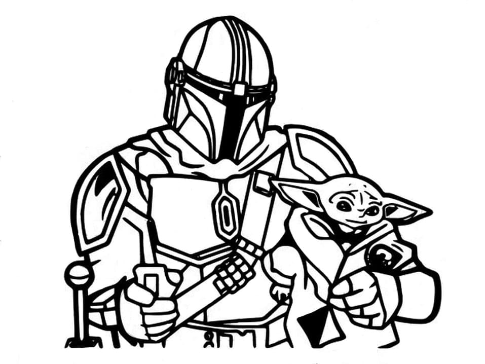 Desenho deMandalorian 14 para colorir