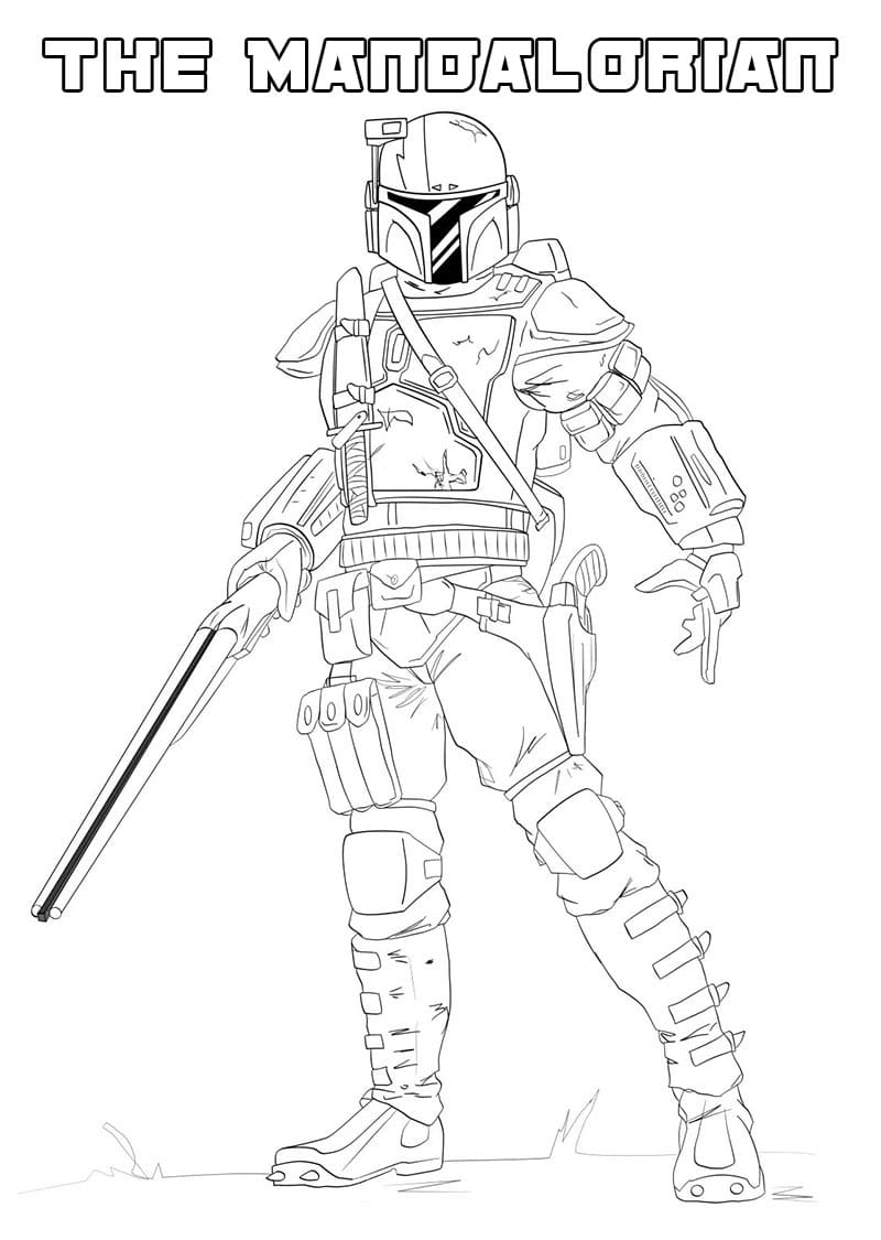 Desenho deMandalorian 17 para colorir