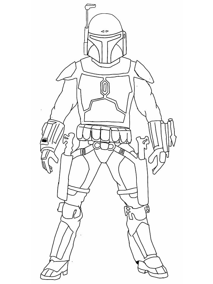 Desenho deMandalorian 2 para colorir