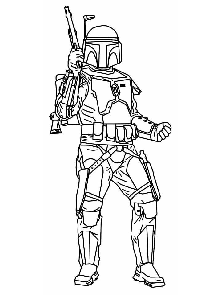 Desenho deMandalorian 3 para colorir