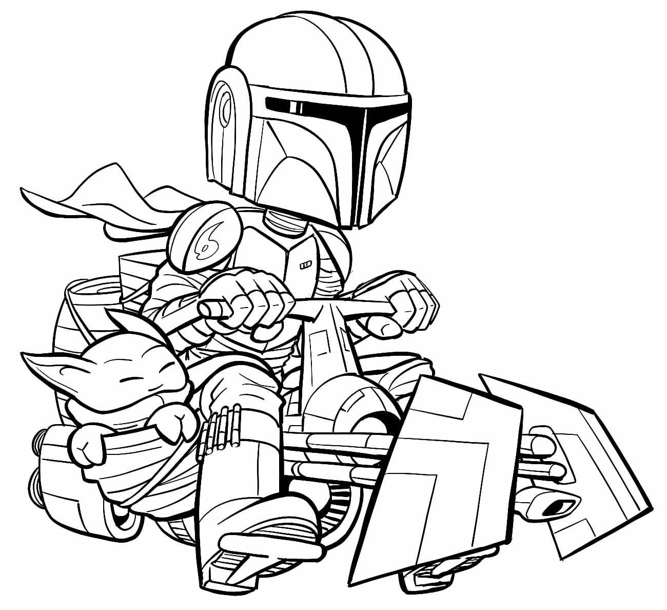 Desenho deMandalorian 5 para colorir