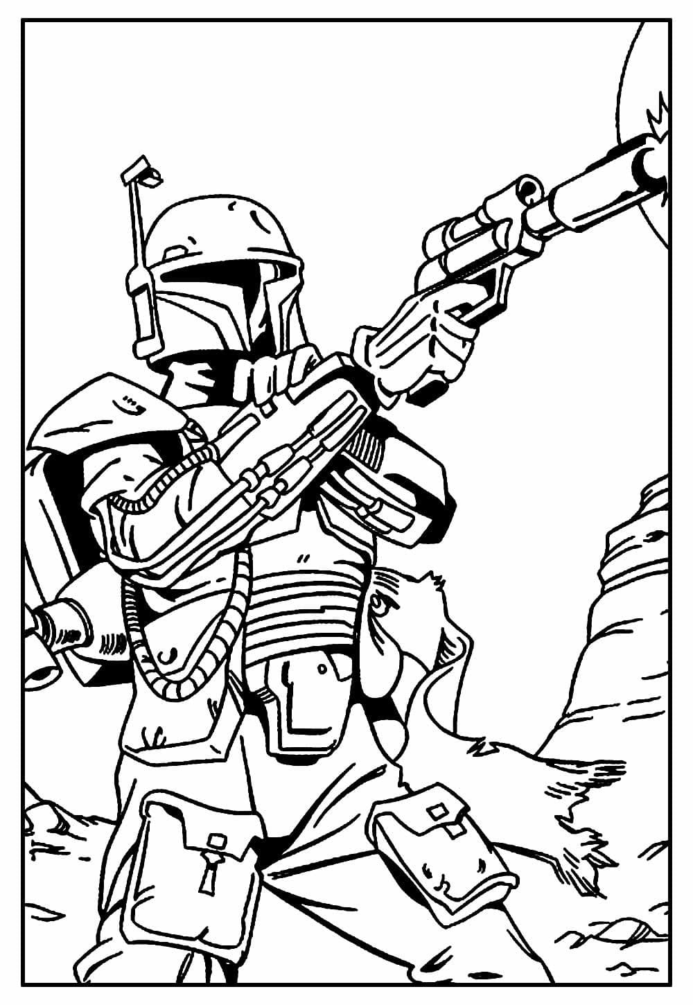 Desenho deMandalorian 7 para colorir