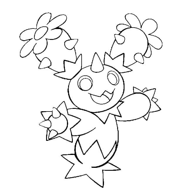 Desenho deMaractus Pokemon para colorir