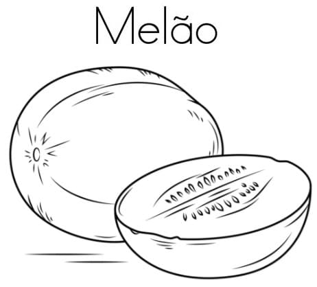 Desenho deMelão 6 para colorir