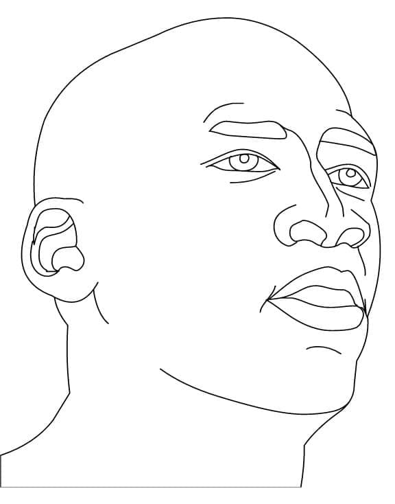 Desenho deMichael Jordan 1 para colorir