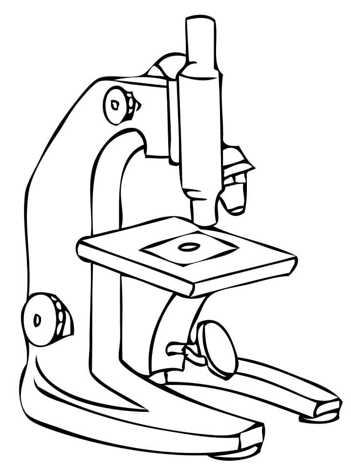 Desenho deMicroscópio Básico para colorir