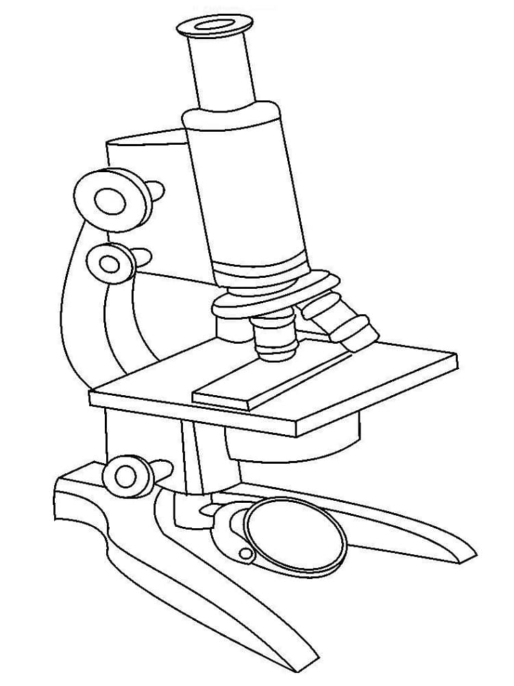 Desenho deMicroscópio Moderno para colorir