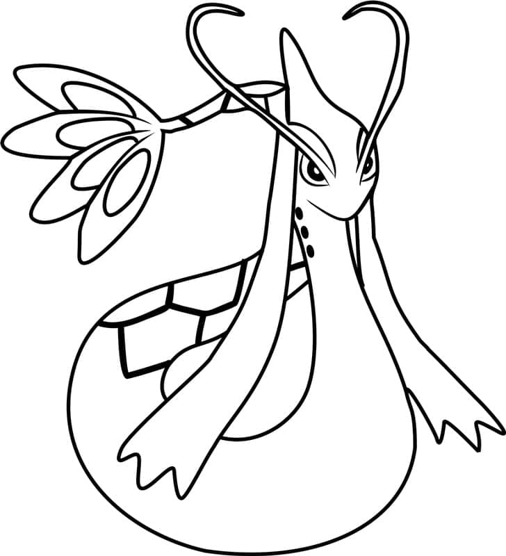 Desenho deMilotic Pokemon para colorir