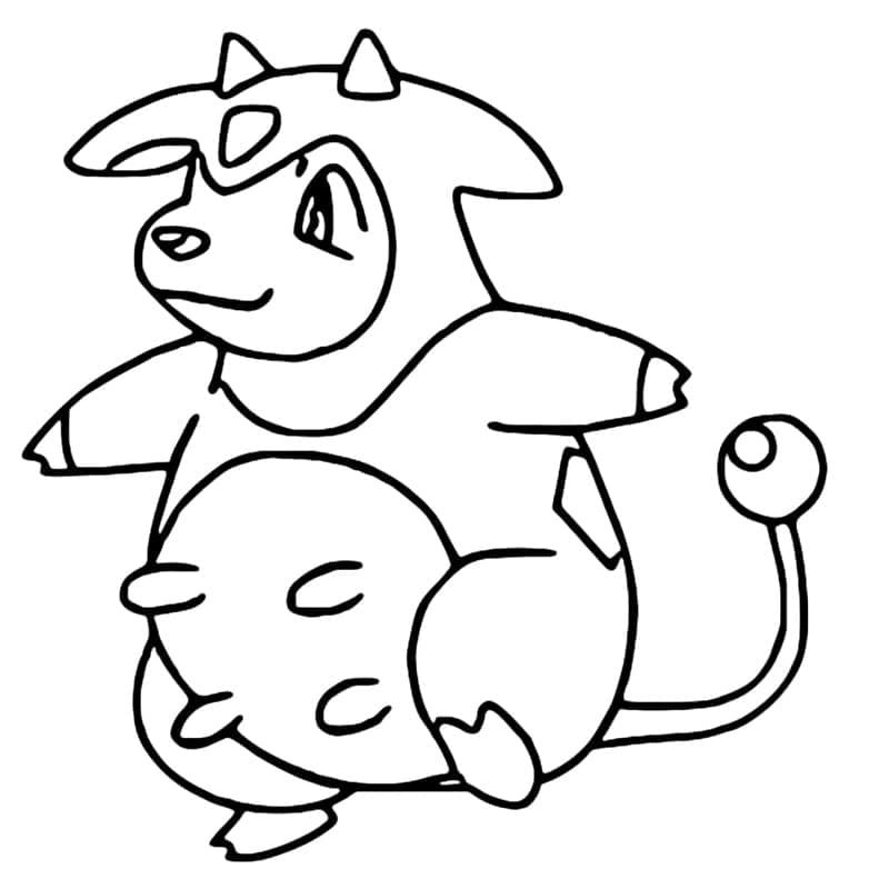 Desenho deMiltank Pokemon para colorir