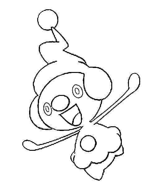 Desenho deMime Jr Pokemon para colorir