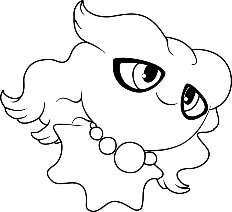 Desenho deMisdreavus Pokemon para colorir