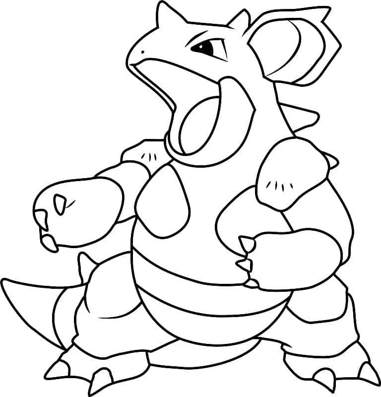 Desenho deNidoqueen Pokemon para colorir