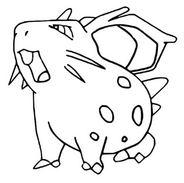 Desenho deNidoran(f) Pokemon para colorir