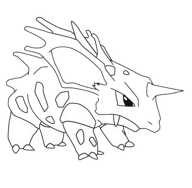 Desenho deNidorino Pokemon para colorir